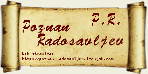Poznan Radosavljev vizit kartica